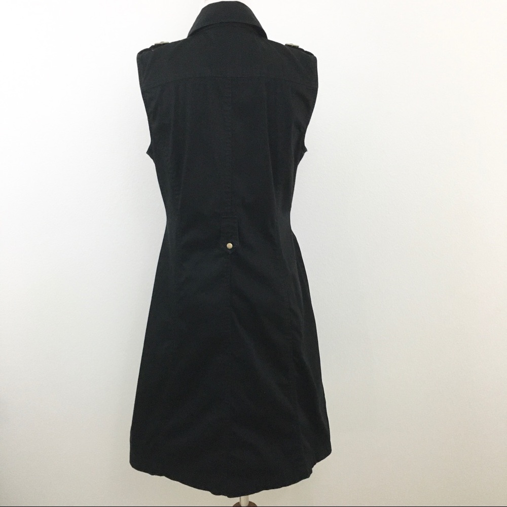 Calvin Klein | Black Sleeveless Safari Dress - Picture 3 of 8